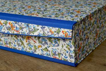 Stabiler Leinen Box xxl blau